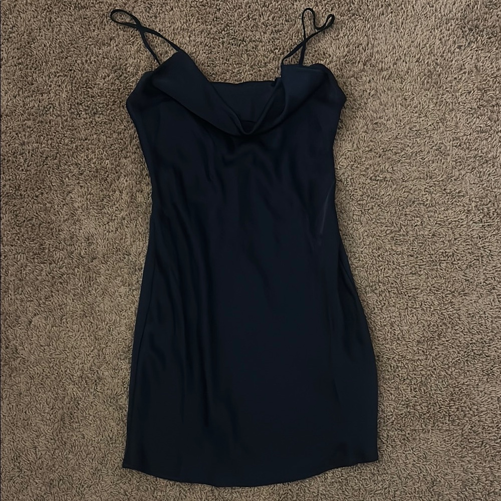 Urban Outfitters - Elegant Black Slip Mini Dress